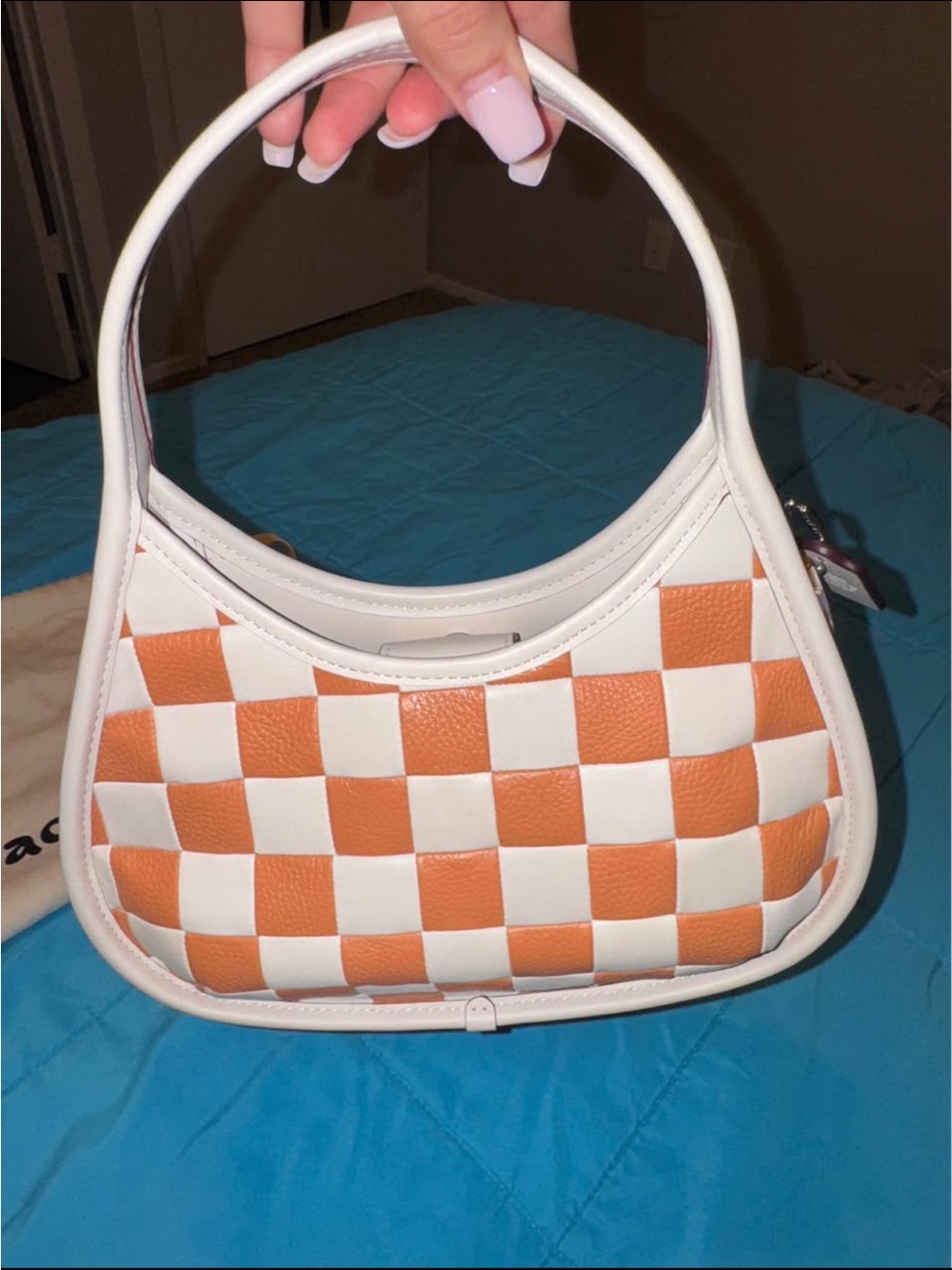 Coach Ergo Bag In Checkerboard Upcrafted Leather